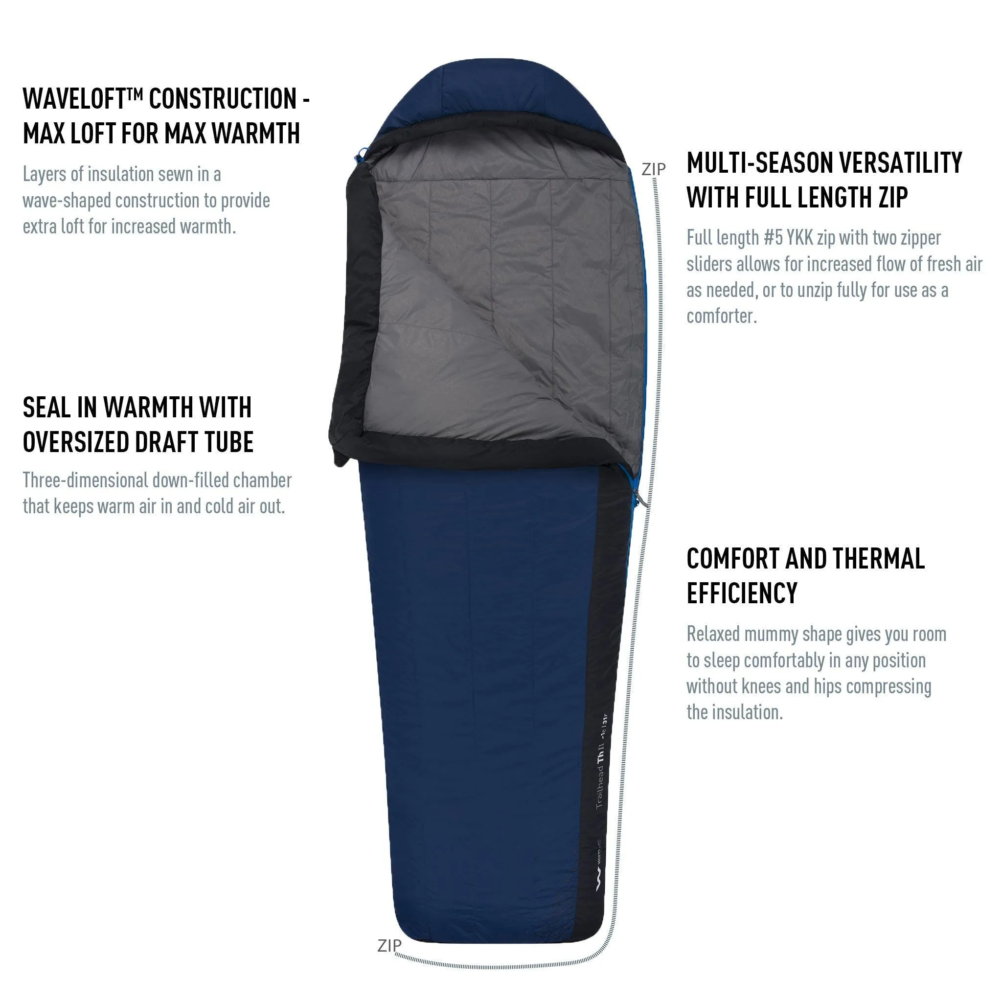 Sea To Summit Trailhead THIII L Hand Zip Sleeping Bags