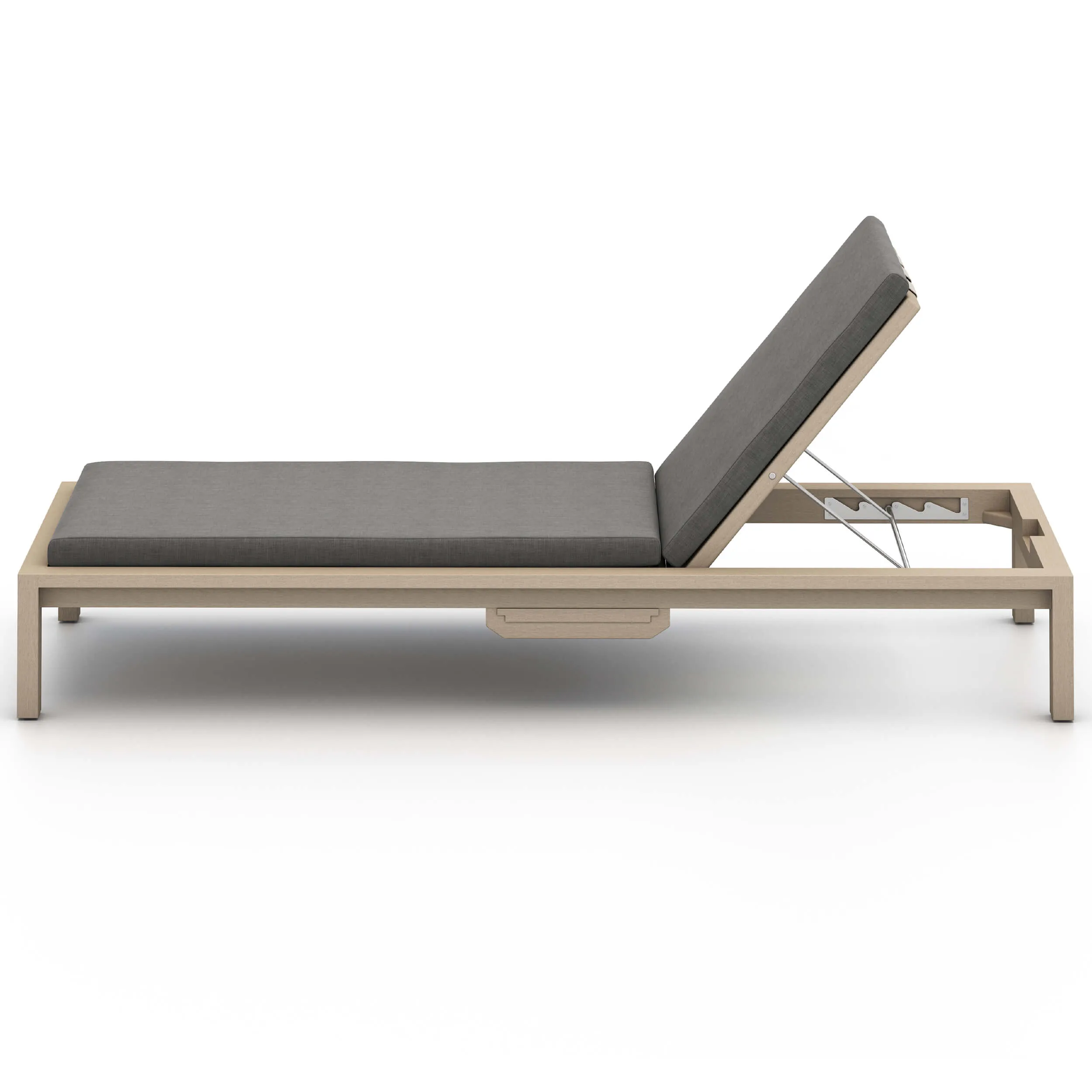 Sonoma Outdoor Chaise Washed Brown, Charcoal