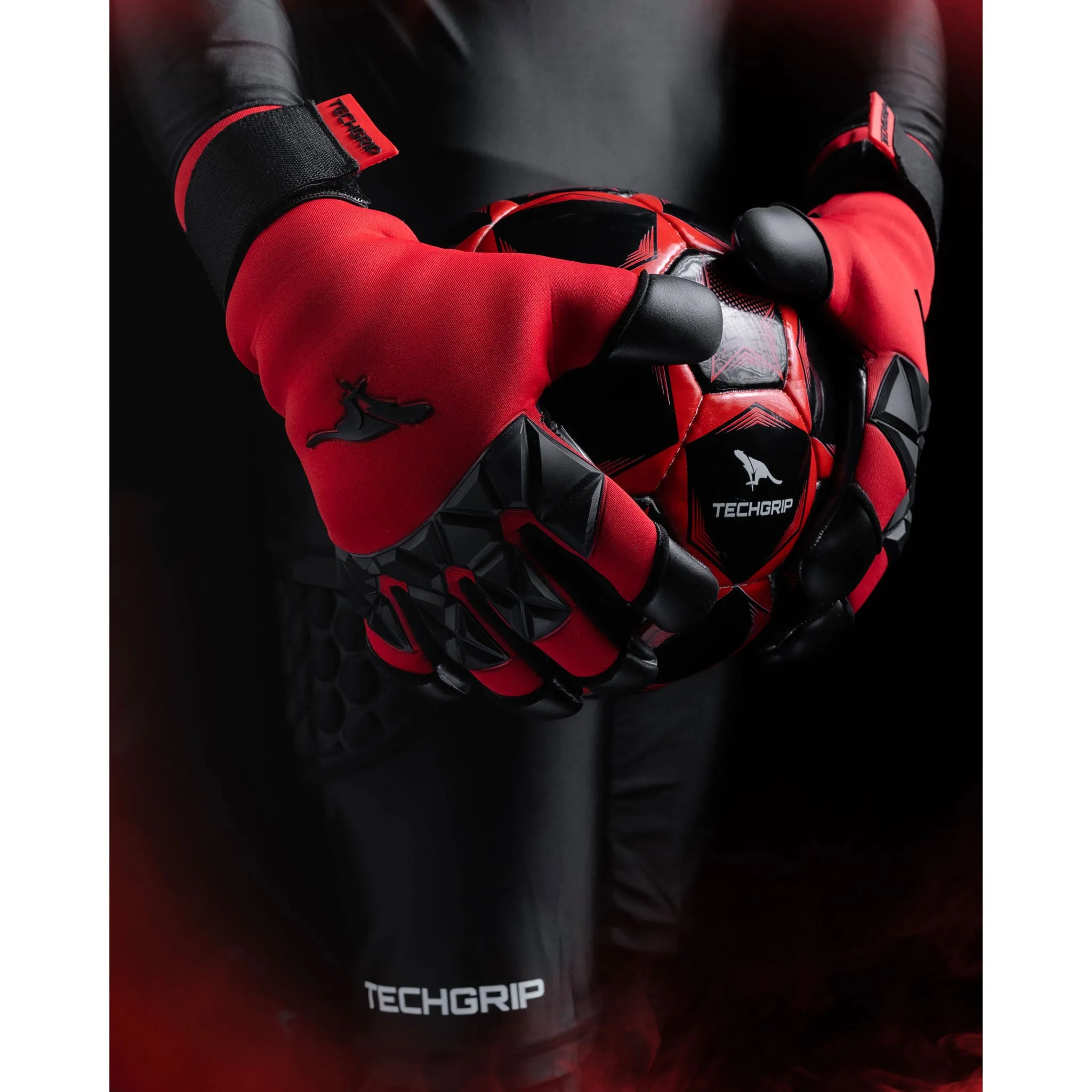 Techgrip Aqua Ruby 1.8 Goal Keeping Glove