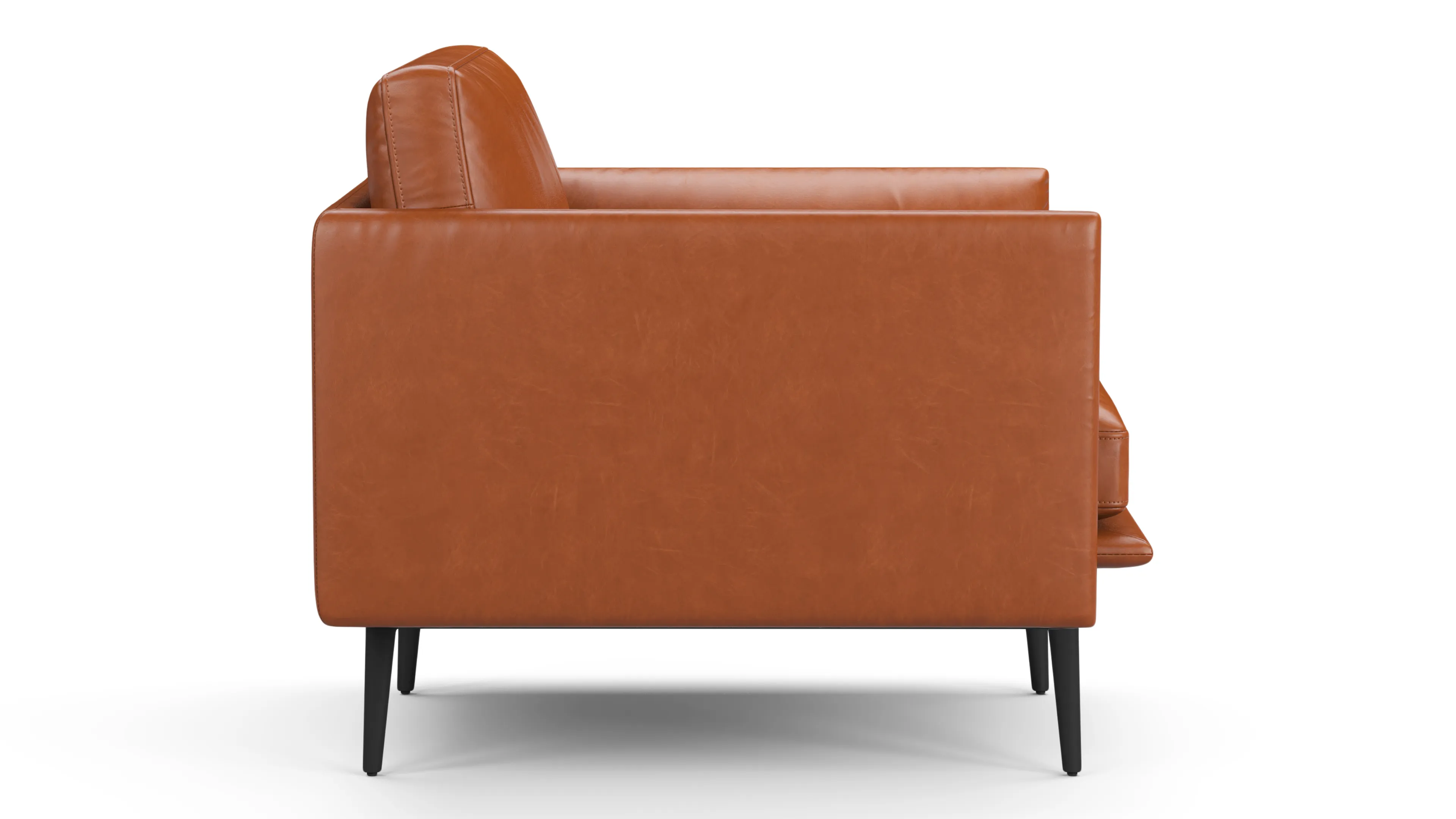 Toriko - Toriko Lounge Chair, Tan Premium Leather