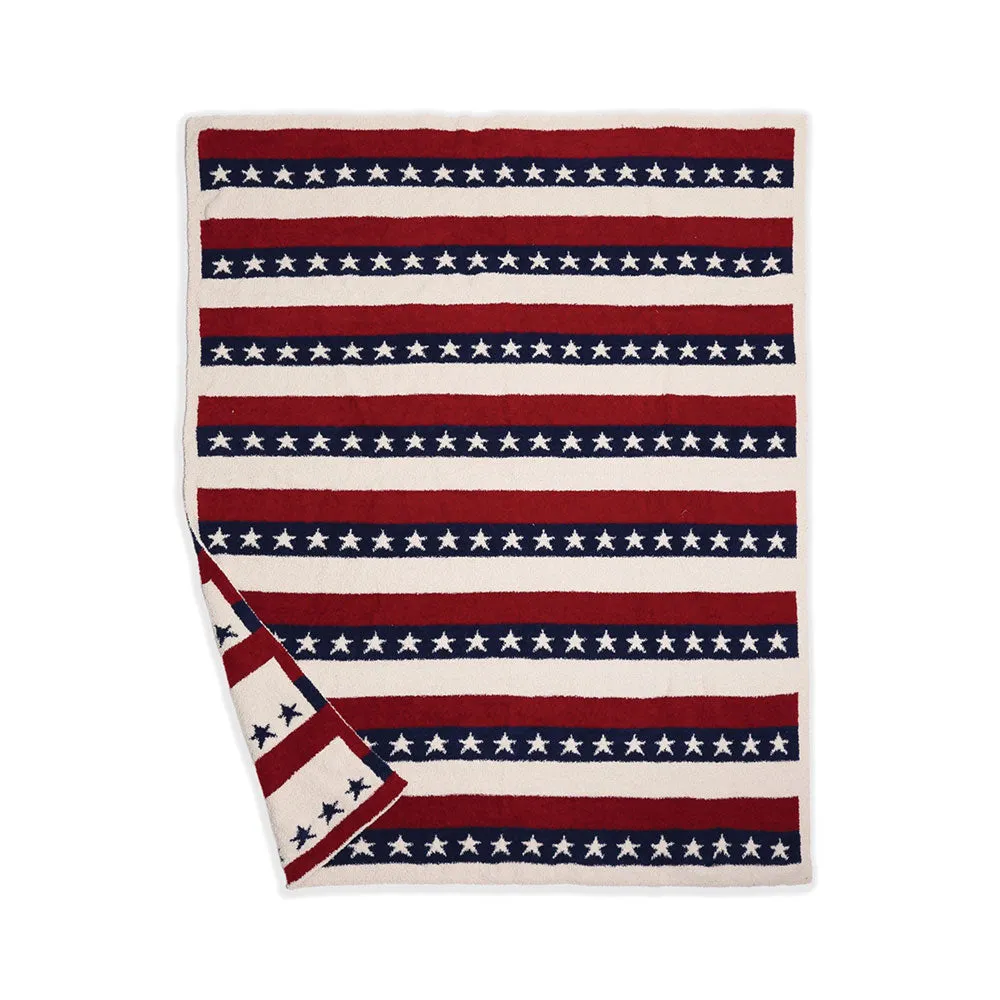 USA Star Cozy Throw Blanket