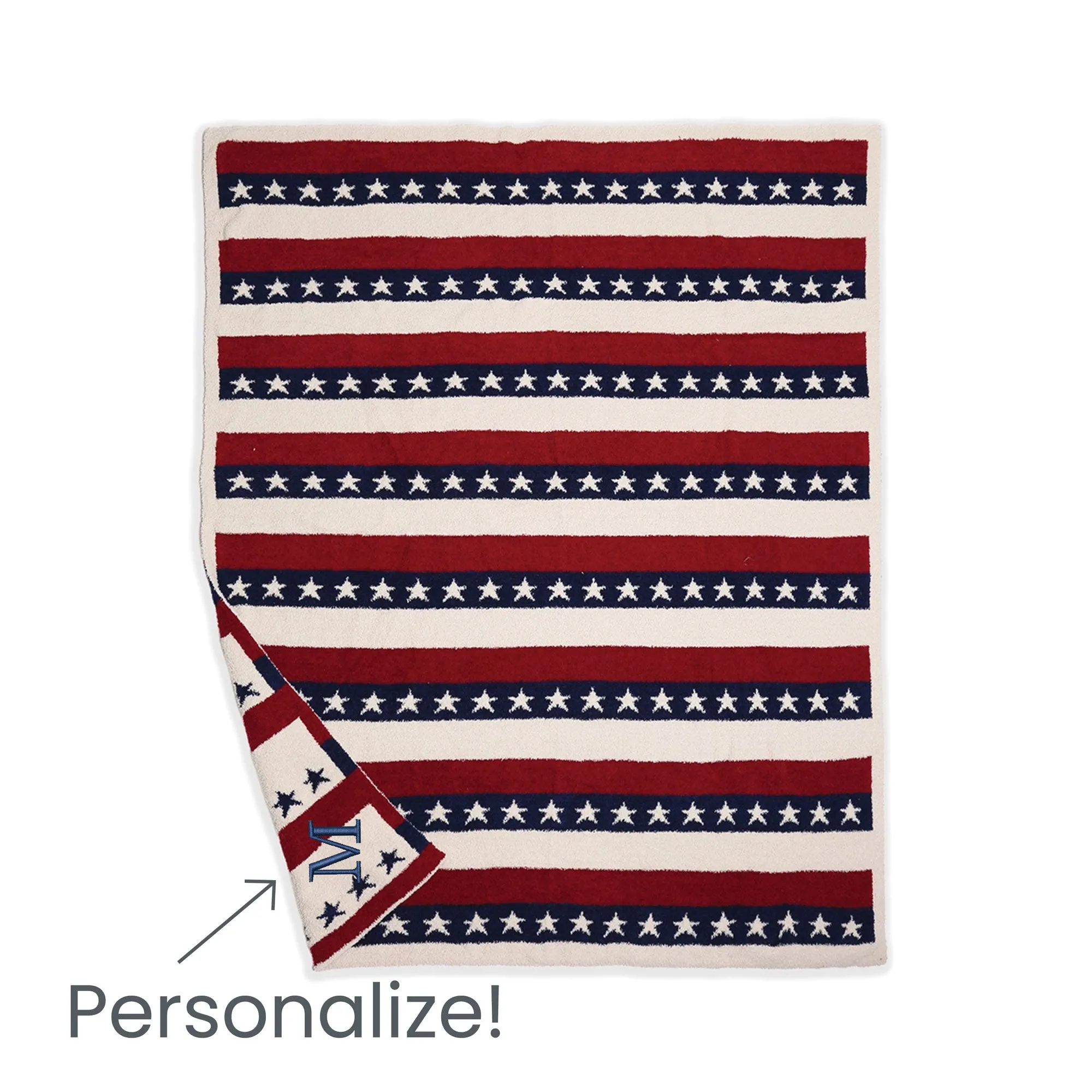 USA Star Cozy Throw Blanket