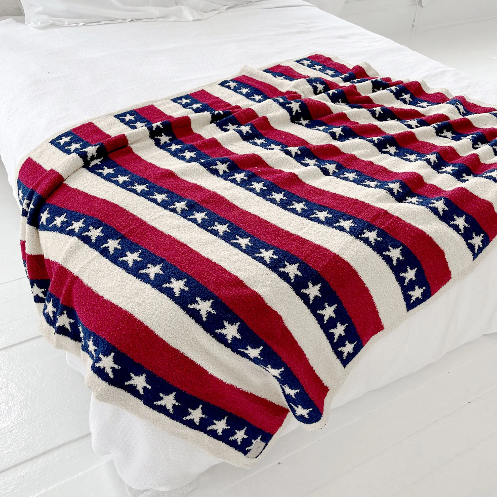 USA Star Cozy Throw Blanket