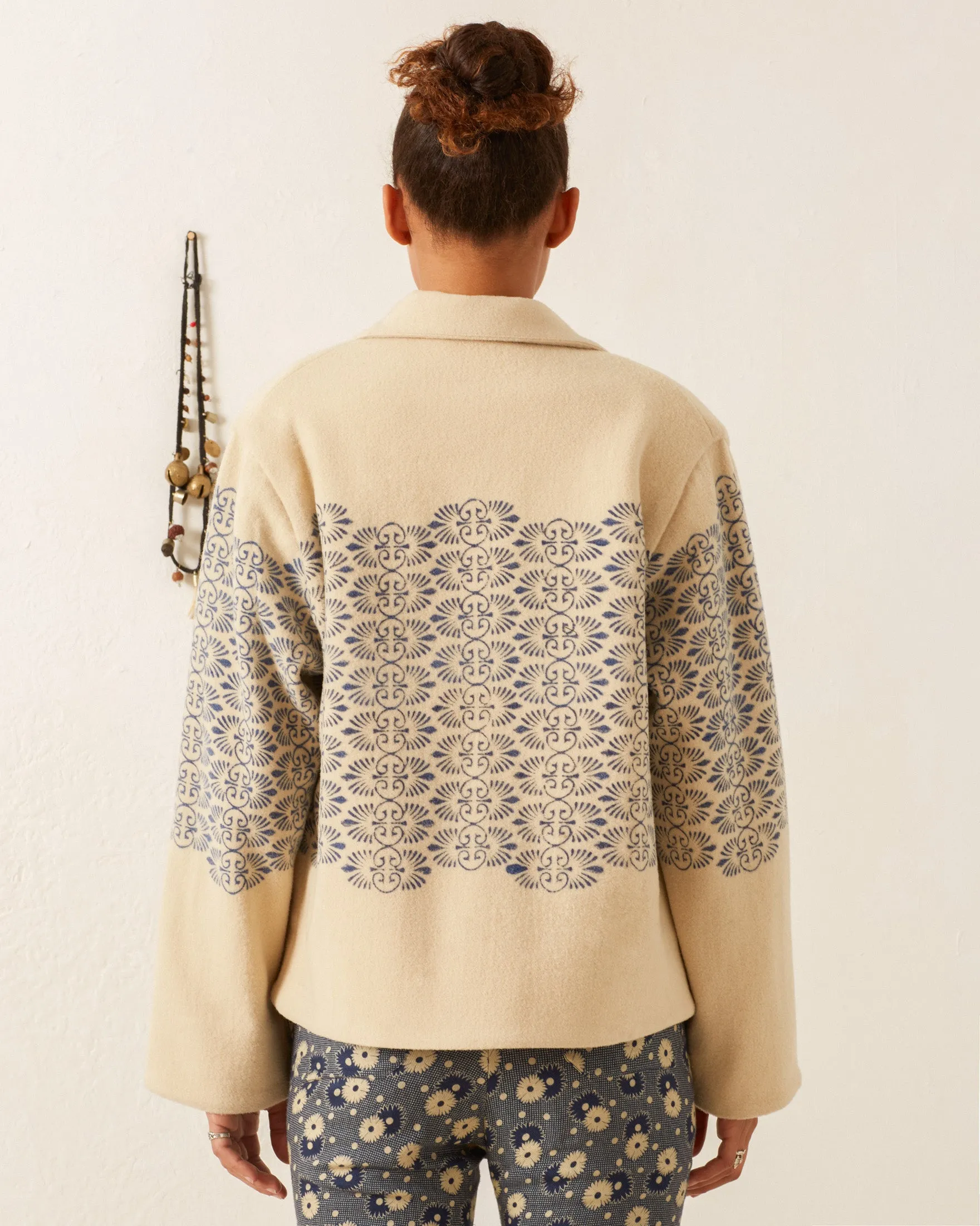 Western Lapis Trellis Jacket