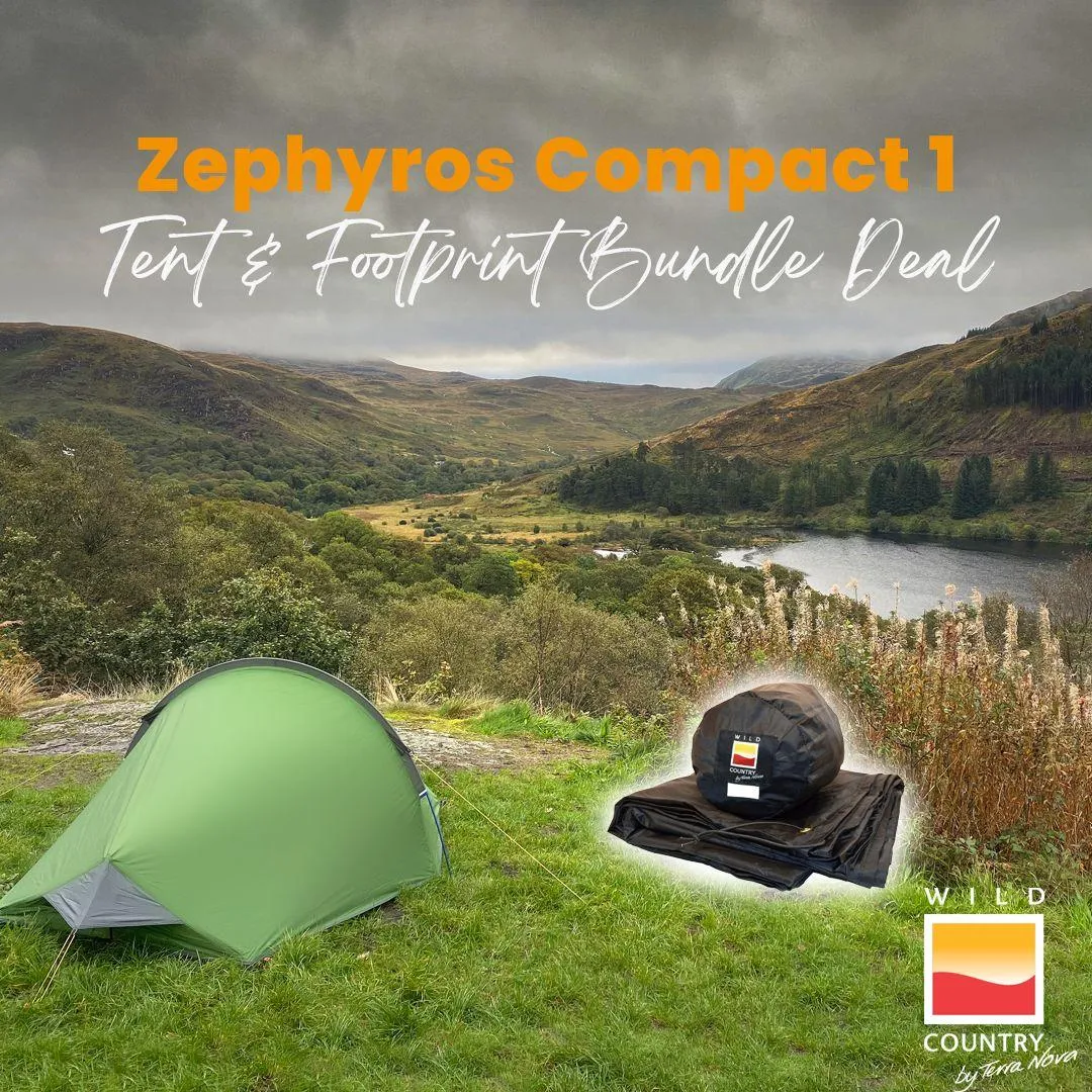 Wild Country Zephyros Compact 1 One-Person Tent   Footprint Bundle